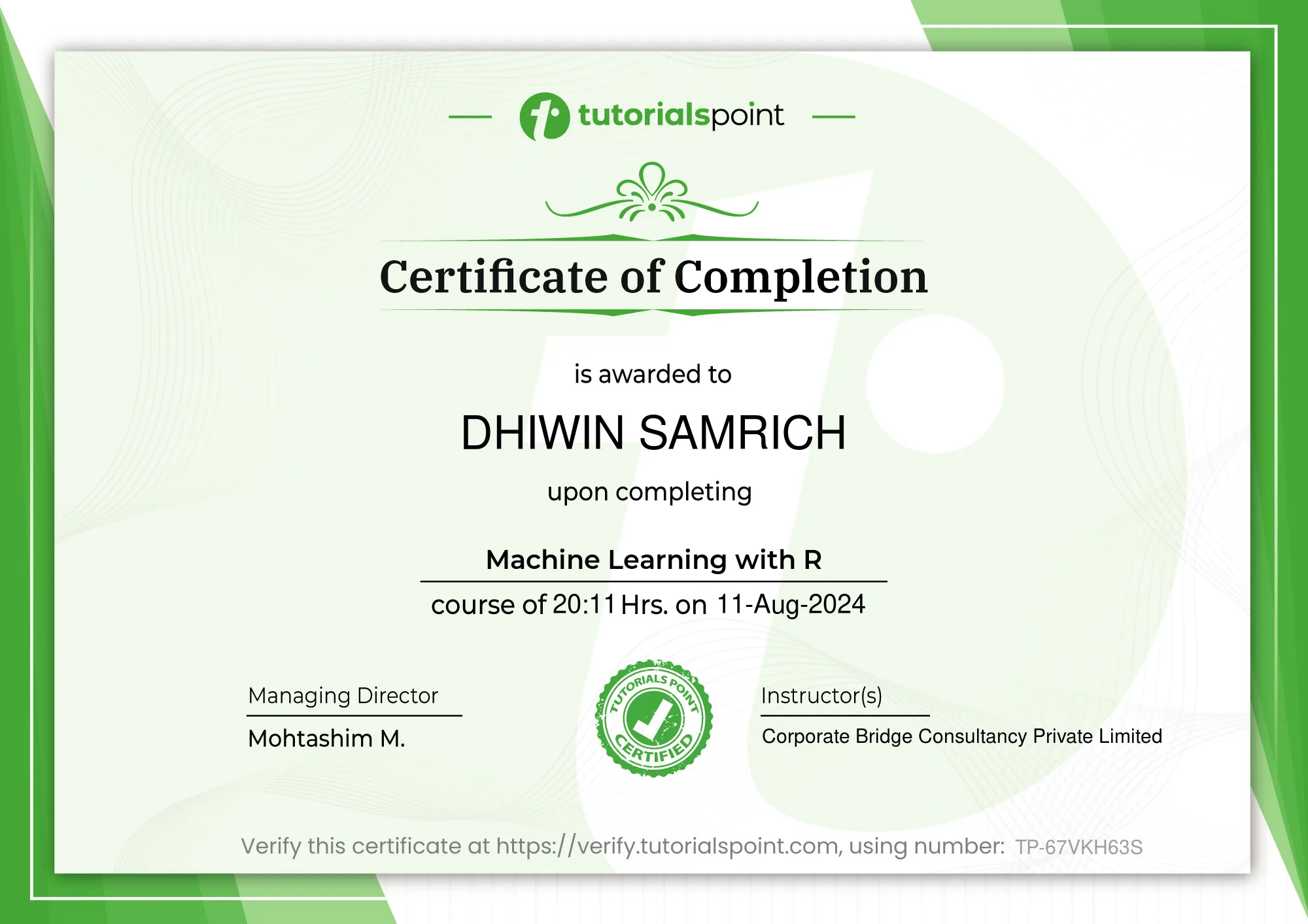 Machine Learning with R
