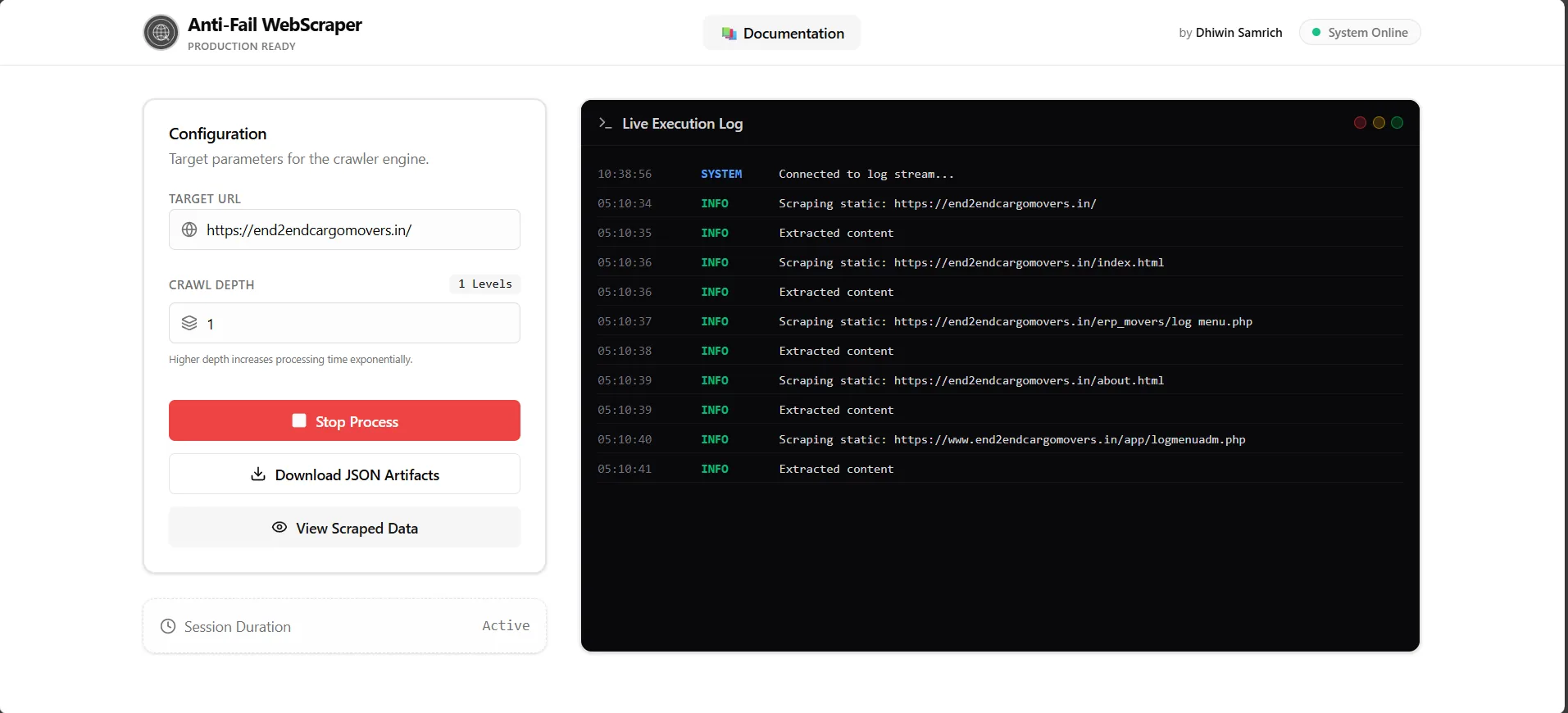 Anti-Fail WebScraper